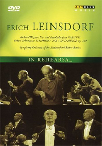 In rehearsal: Erich Leinsdorf